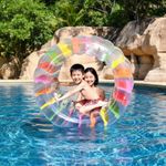 Inflatable Water Wheel Easy to Inflate Colorful Inflatable Tube Child Safe
