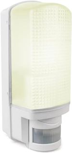 Bright Source Outdoor Wall Security Bulkhead IP44 & IK08 Rated E27 Base 1, White