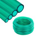 FLEXIBLE GREEN CLEAR PLASTIC POND WATER HOSE PIPE TUBE FISH AQUARIUMS AIR TUBING