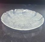 Vintage Arcoroc "Fleur" Flower Dinner Plates 10 3/4" Clear Glass Set Of 5