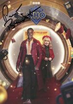 Doctor Who PETER BENEDICT Signed Retro Style Cast Card