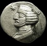Coin of King Orodes II of Parthia rival of Marcus Crassus
