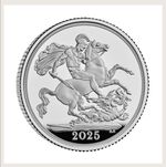 2025 Royal Mint Silver Proof Sovereign Charles III Coin First Year of Issue! 