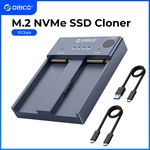 ORICO Dual-Bay NVMe Enclosure M.2 SSD Enclosure 10Gbps USB 3.1 Gen2 with Cloner