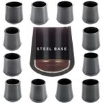 Ferrules End Caps - Black PVC Rubber - Inner Steel Reinforcement - German Made