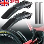 2x Cycling MTB Mudguard Mud Guard Mountain Bike Bicycle Fender Front Rear Tyre^*