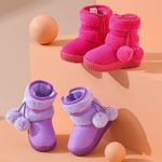KIDS GIRLS CHILDREN WARM WINTER ANKLE FUR LINED Snow Thermal BOOTS SIZE