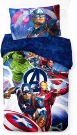 Disney Marvel Avengers Heroes Reversible Single Duvet Cover & Pillowcase Set