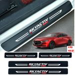 For Mazda CX3 CX5 CX30 MX5 Accessories Car Door Sill Protector Scuff Plate 4Pcs
