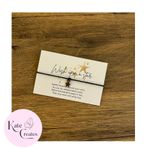 30 x Christmas Star Wish Bracelet Card String Friends Gift Business wholesale