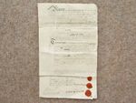 1744 Sudbury Suffolk Document signed close family of artist Thomas Gainsborough