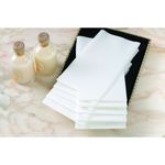 Swantex Swansoft White Deluxe Hand Towels/ Napkins (600) Linen Feel for Restroom