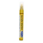Gold Acrylic Paint Marker Pen Permanent for Stone Leather Fabric Plastic