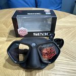 Seac Wild Low Volume Silicone Dive Mask Anti Fog Dual-Lens Black