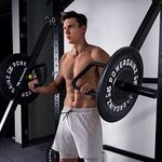 FITVIDS SIGNATURE FITNESS BELT SQUATS LEVER ARMS, CURLS, ROWS - BLACK