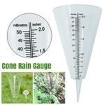 Cone Rain Gauge Measurement Ground Precipitation Garden Rainfall Measuring