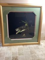 Vintage XQ Vietnam Traditional Embroidery Framed Wall Art