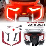 Motorcycle LED Rear Saddlebag Lights For Honda Goldwing GL1800 Tour DCT 2018-24
