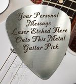 Personalised Guitar Pick Gift - Engraved Present - Birthday/Anniversary Plectrum