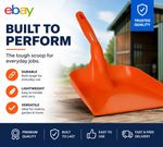 Vikan 56737 Orange Hand Shovel Lightweight Polypropylene Plastic Scoop Snow