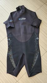 O'Three Stand Shorty Wetsuit Black Blue Neoprene Watersports Surfing Diving XXXL