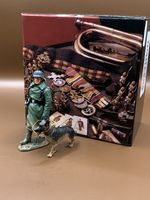 King and Country WW2 WS198 German Feld Genarmetie Dog Handler With Box Retired