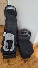 Nuna Mixx Next Stroller/Pram/Pushchair & Bassinet (Everything For Day 1) Bundle 