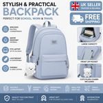 Girls kids teen Backpack large Waterproof Laptop School College Uni travel bag