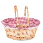 Wickerfield Wicker Hamper Storage Collection Gift Basket With Fordable Handle