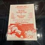 Sheffield FC vs Manchester United, Untra Rare friendly programme, 17/11/1982 EXC