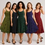 Midi Bohemian Dress Bridesmaid Party Corset Pagan Lace up 10 12 14 16 18 20 22