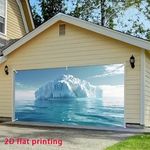 Iceberg Seawater Garage Door Banner Fabric Party Holiday Backdrop XS