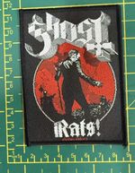GHOST RATS WOVEN SEW ON PATCH OFFICIALLY LICENSED PATCH