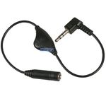 27cm SHORT 3.5mm MINI JACK HEADPHONE VOLUME CONTROL AUDIO EXTENSION AUX CABLE