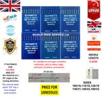 SCHMETZ  SEWING MACHINE NEEDLES DPx16LR135X16RTW CANU37:20AX1SIZES16-23