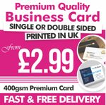 Business Card Personalised Printed Single or Double Side Business Card Premium