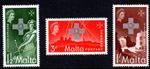 Malta 1957 George Cross Commemoration Complete Set SG283-285 Unmounted Mint MNH