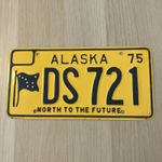 American Licence Plate Alaska Vintage