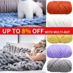 500g Super Thick Soft Chunky Wool Gaint Yarn DIY Bulky Arm Knitting Roving