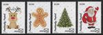 Christmas Xmas Artistamps 2025 Positively Postal u/m Cinderellas x 4 arts crafts