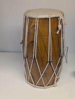 Vintage Dohlak two headed handmade  drum Indian Folk music instrument 
