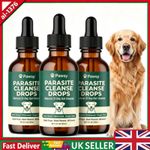 Pawsy Parasite Cleanse Drops, Six Natural Herbal Actives, All Stages Of Dogs-