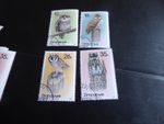 ZIMBABWE 1987 SG 710-713 OWLS (1ST SERIES) USED
