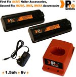2 x ProSeries Battery Set for Paslode IM350 6v 1.5ah