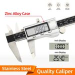 Stainless Steel Digital Vernier Caliper LCD Micrometer Depth Gauge Tool