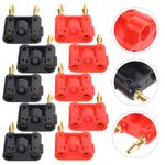 10pcs Banana Plug Audio Jack Connector Double Banana Plug Connector Accessory