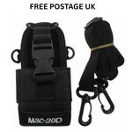MSC-20D Walkie Talkie Holder Bag Radio, Case Shoulder Strap for Kenwood Baofeng.