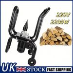 2200W Electric Wood Splitter Machine Automatic Log Splitting Tool with Wheels UK