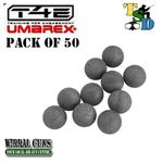 UMAREX HDR 50 T4E - 0.50 CAL  HARD RUBBER TRAINING BALLS x 50