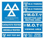 MOT Signage pack *Standard*  / DVSA/VOSA Sign pack  - FREE DELIVERY - SMS1000